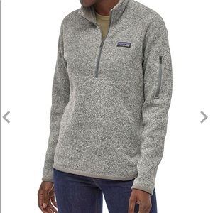 Patagonia Women's Better Sweater 1/4 Zip Pullover Gray Size M